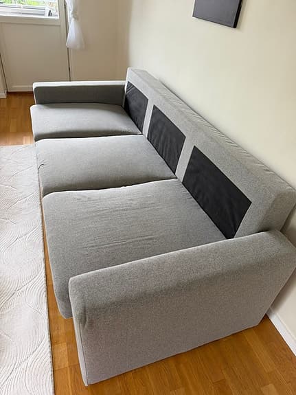 BÅRSLÖV 3-sits bäddsoffa, Tibbleby grå