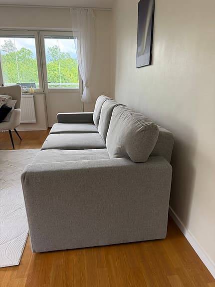 BÅRSLÖV 3-sits bäddsoffa, Tibbleby grå
