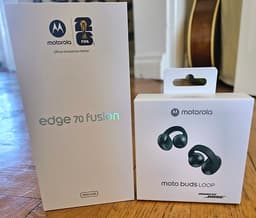 Helt ny Motorola Edge 70 Fusion 7000mAh + Moto Buds Loop by Bose