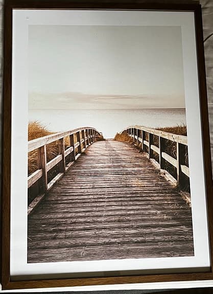 Desenio tavla fototryck brygga