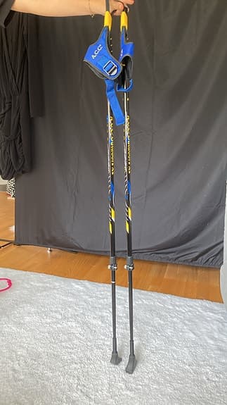A.C.C Outdoors X2 - justerbara gångstavar 105–135 cm blå/svart