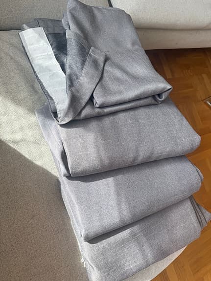 Mörkläggande gardiner, 4 längder