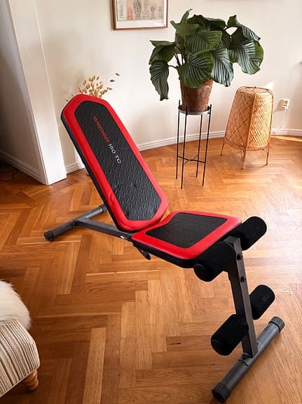 Weider 150 TC träningsbänk svart/röd