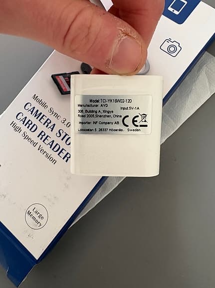 Minneskortläsare USB c