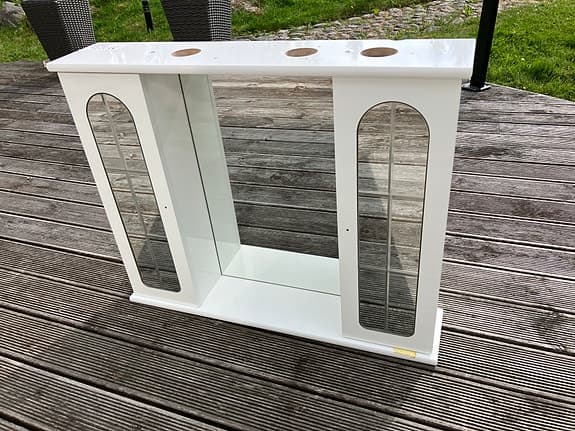 Badrumsskåp med spegel vit