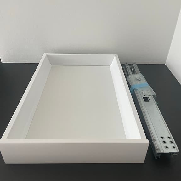 IKEA MAXIMERA låda 40x60 cm + UTRUSTA låg lådfront 40 cm