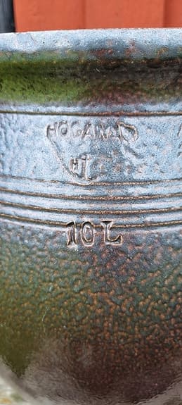 Höganäs krukor 10L 5L 3L brunt stengods