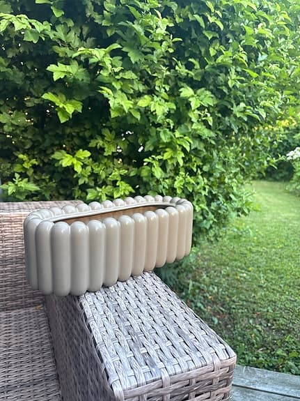 DBKD Cloudy avlång kruka beige/brun