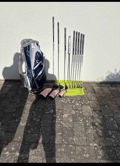 Dam Vänster Wilson golfklubbor med bag