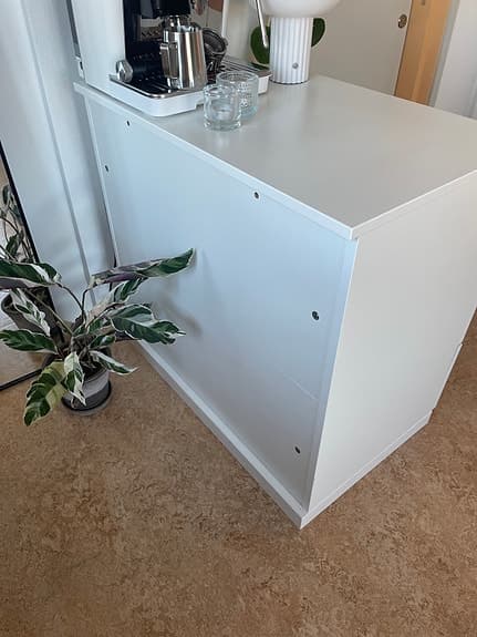 IKEA Nordli vit byrå med 3 lådor