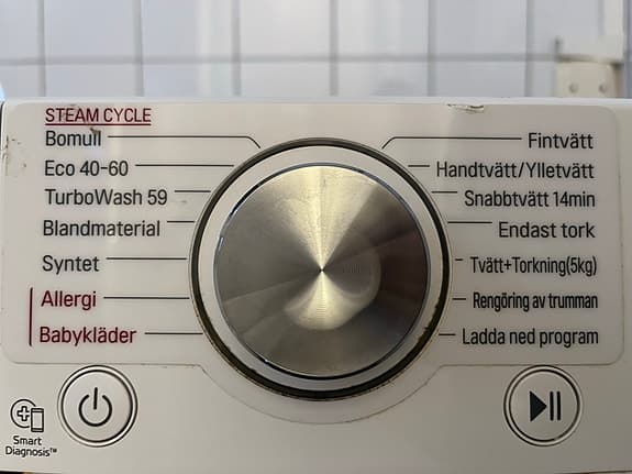 LG kombinerad tvättmaskin/torktumlare 2in1 vit