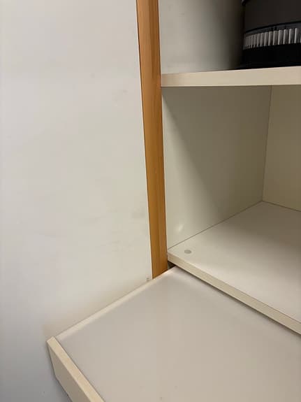 Skåp med belysning för diabilder