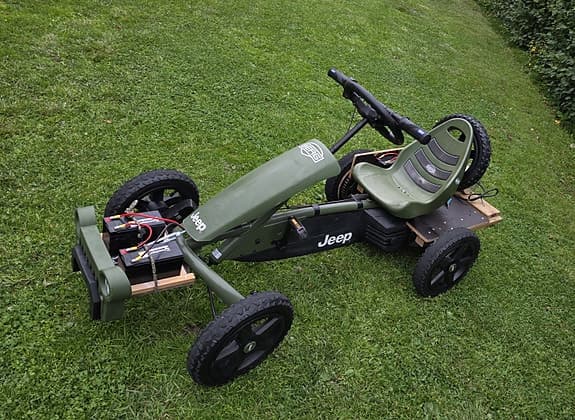 Jeep trampbil för barn med 36V borstlös elmotor