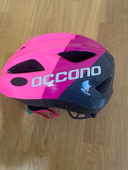 Occano cykelhjälm för barn rosa/grå