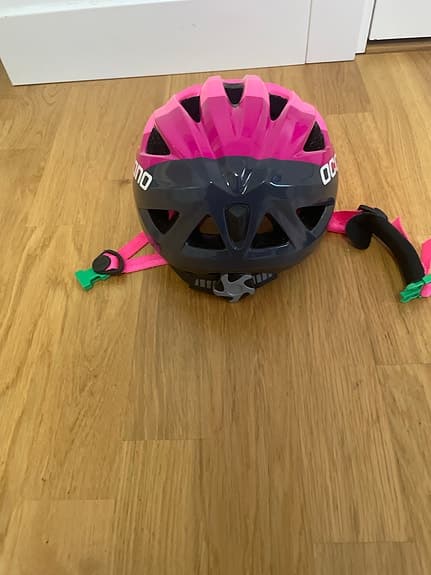 Occano cykelhjälm för barn rosa/grå