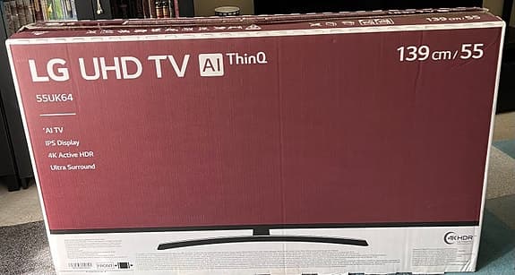 LG 55" 4K UHD Smart TV – 55UK64