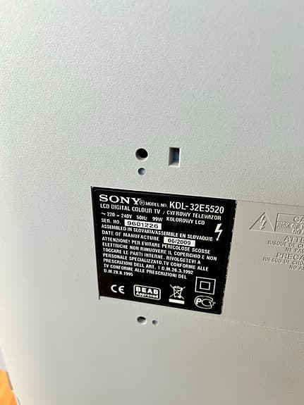 Sony KDL-32E5520 LCD TV 32 tum vit