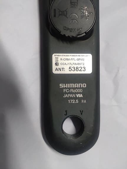Stages Shimano Ultegra R8000 vänster vevarm med wattmätare 172,5 mm