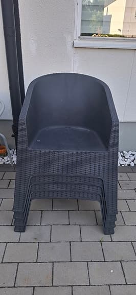 trädgårds möbler utestol i plast