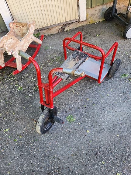 Retro trehjuling/flakcykel för barn