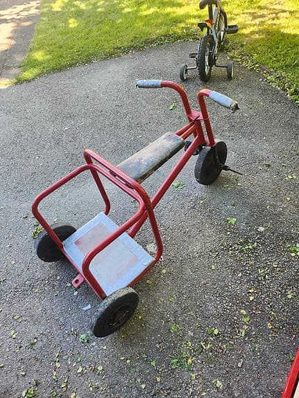 Retro trehjuling/flakcykel för barn