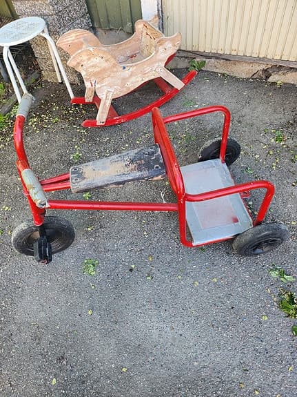 Retro trehjuling/flakcykel för barn