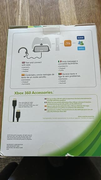 Xbox 360 Chatpad med headset