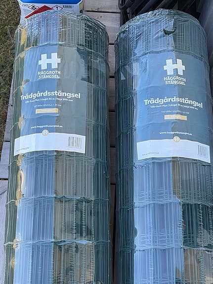 Häggroth trädgårdsstängsel Villa Euro Plus 25 m höjd 80 cm grön