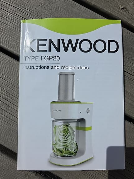 Kenwood FGP20 Spiralizer grön vit köksmaskin