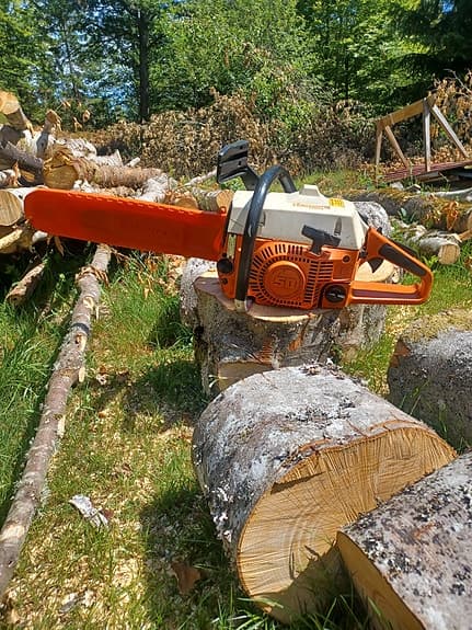 Motorsåg orange/vit 50