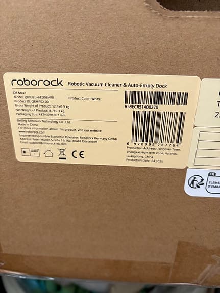 Roborock Q8 Max med Auto-Empty Dock vit