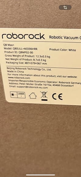 Roborock Q8 Max med Auto-Empty Dock vit