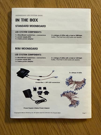 Mini Moonboard 2020 - LED System