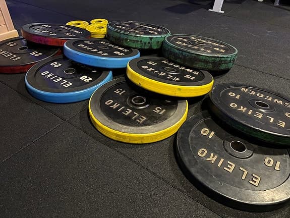 Eleiko vintage IWF viktskivor, fullset