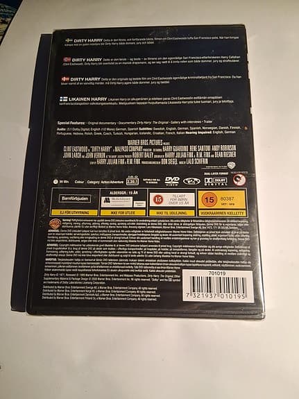 Dirty Harry – Clint Eastwood DVD box 15 år