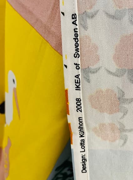 IKEA Lotta Kühlhorn tyg metervara flerfärgad