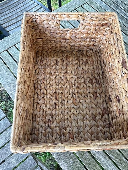 Mio korg förvaring 6 st, flätad vattenhyacint