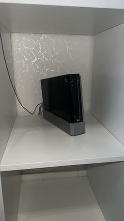 Nintendo Wii spelkonsol svart