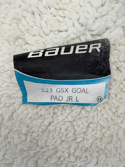 Bauer GSX Goal målvaktsbenskydd JR L - vita