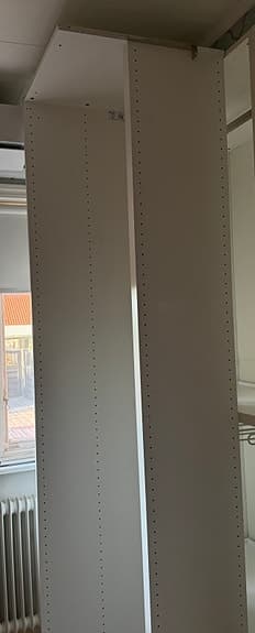 Pax påbyggnadsdel vänster hörn 236x58x53 vit