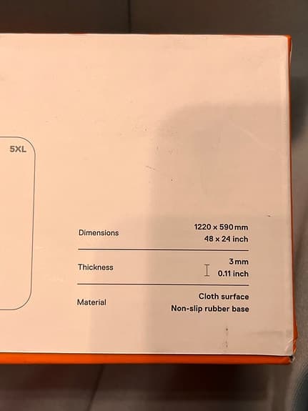 SteelSeries QcK 3XL musmatta Ny, obruten förpackning