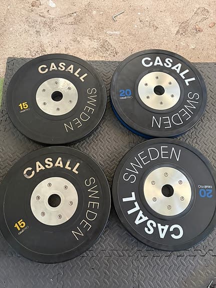 Casall bumper plates 50 mm – 2×20 kg + 2×15 kg (70 kg)