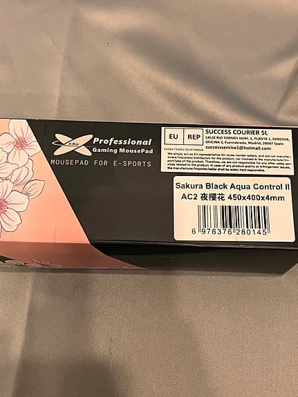 X-Raypad Aqua Control II musmatta Sakura Black, obruten