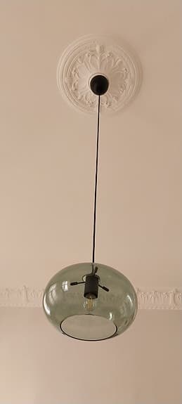 💡Kobe Taklampa Ø30 cm Grön/Svart – Design av Benny Frandsen 💡