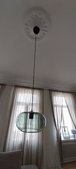 💡Kobe Taklampa Ø30 cm Grön/Svart – Design av Benny Frandsen 💡