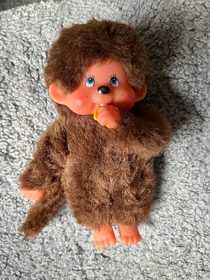 Monchhichi apa docka brun