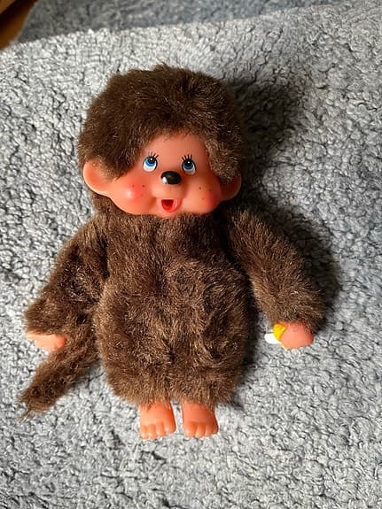 Monchhichi apa docka brun