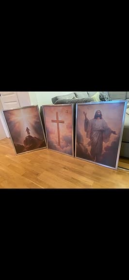 Jesus Kristus tavlor med ram 50x70cm