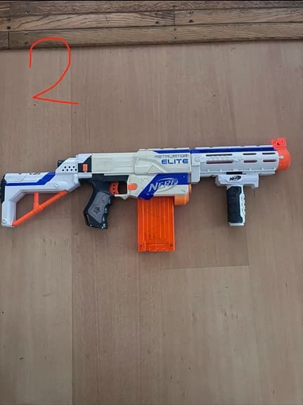 Nerf leksakspistoler och gevär blandat paket