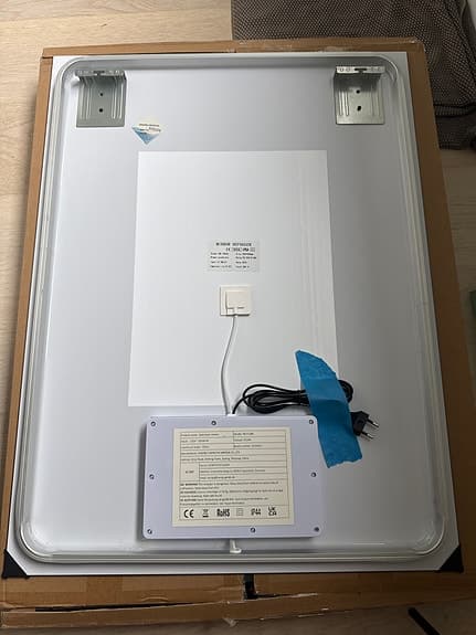 Helt ny (i förpackning)- Badrumsspegel Koniseur Backlight Imfri m. Touchpanel